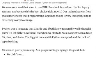 为什么Quora使用Python语言开发？听听Quora创始人怎么说
